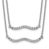 14k-white-gold-diamond-double-strand-18-inch-necklace-SolomonJeweler-Wichita-KS-CustomJewelry