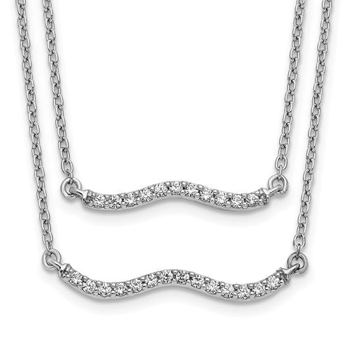 14k-white-gold-diamond-double-strand-18-inch-necklace-SolomonJeweler-Wichita-KS-CustomJewelry