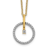 14k-two-tone-diamond-circle-18-inch-necklace-SolomonJeweler-Wichita-KS-CustomJewelry