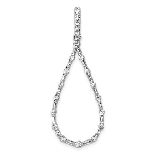 14k-white-gold-3-4ct-diamond-teardrop-pendant-SolomonJeweler-Wichita-KS-CustomJewelry