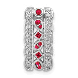 14k-white-gold-diamond-and-17-ruby-fancy-chain-slide-SolomonJeweler-Wichita-KS-CustomJewelry
