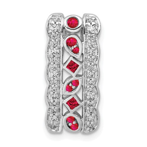 14k-white-gold-diamond-and-17-ruby-fancy-chain-slide-SolomonJeweler-Wichita-KS-CustomJewelry