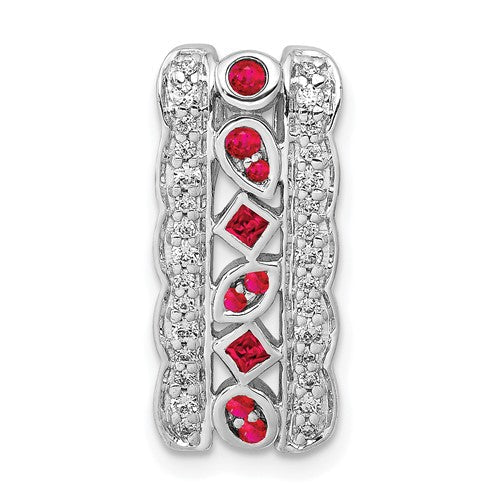 14k-white-gold-diamond-and-17-ruby-fancy-chain-slide-SolomonJeweler-Wichita-KS-CustomJewelry