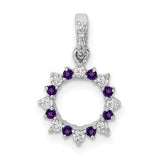 14k-white-gold-diamond-and-08-amethyst-fancy-circle-pendant-SolomonJeweler-Wichita-KS-CustomJewelry