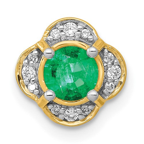 14k-diamond-and-33-emerald-fancy-chain-slide-SolomonJeweler-Wichita-KS-CustomJewelry