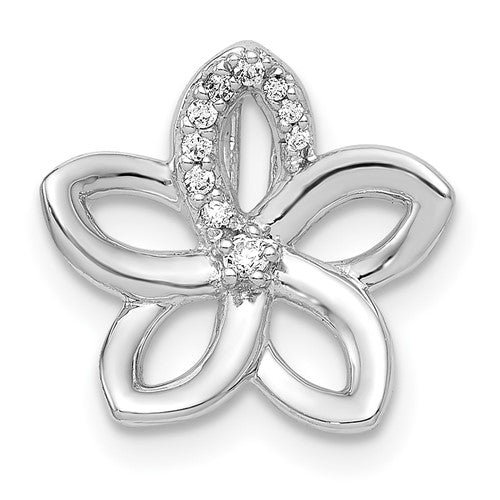 14k-white-gold-1-20ct-diamond-flower-chain-slide-SolomonJeweler-Wichita-KS-CustomJewelry