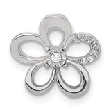 14k-white-gold-1-20ct-diamond-round-petal-flower-chain-slide-SolomonJeweler-Wichita-KS-CustomJewelry
