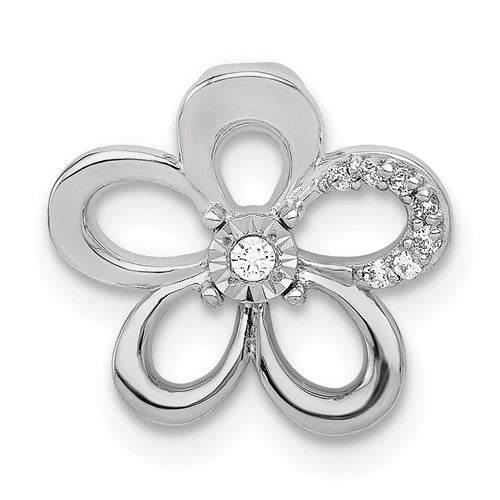 14k-white-gold-1-20ct-diamond-round-petal-flower-chain-slide-SolomonJeweler-Wichita-KS-CustomJewelry