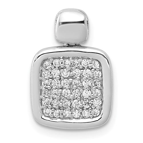 14k-white-gold-1-4ct-diamond-fancy-square-pendant-SolomonJeweler-Wichita-KS-CustomJewelry