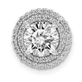 14k-white-gold-6-5mm-center-1-4ct-diamond-semi-mount-chain-slide-SolomonJeweler-Wichita-KS-CustomJewelry