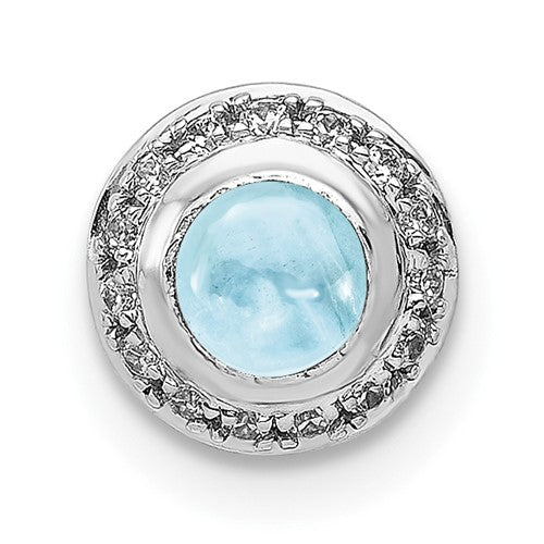 14k-white-gold-diamond-and-cabochon-47-aquamarine-chain-slide-SolomonJeweler-Wichita-KS-CustomJewelry