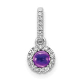 14k-white-gold-diamond-and-cabochon-47-amethyst-pendant-SolomonJeweler-Wichita-KS-CustomJewelry