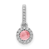 14k-white-gold-diamond-and-cabochon-47-pink-tourmaline-pendant-SolomonJeweler-Wichita-KS-CustomJewelry