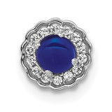 14k-white-gold-diamond-and-cabochon-sapphire-chain-slide-SolomonJeweler-Wichita-KS-CustomJewelry