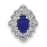 14k-white-gold-fancy-diamond-and-cabochon-sapphire-chain-slide-SolomonJeweler-Wichita-KS-CustomJewelry