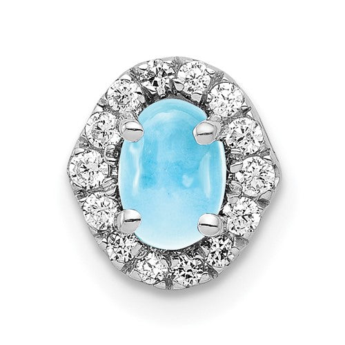 14k-white-gold-diamond-and-cabochon-73-blue-topaz-pendant-SolomonJeweler-Wichita-KS-CustomJewelry