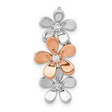 14k-rose-and-white-gold-1-10ct-diamond-three-flower-chain-slide-SolomonJeweler-Wichita-KS-CustomJewelry