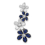 14k-white-gold-diamond-and-29-sapphire-4-flowers-pendant-SolomonJeweler-Wichita-KS-CustomJewelry