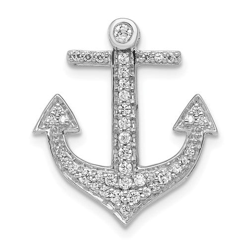 14k-white-gold-1-4ct-diamond-anchor-chain-slide-SolomonJeweler-Wichita-KS-CustomJewelry