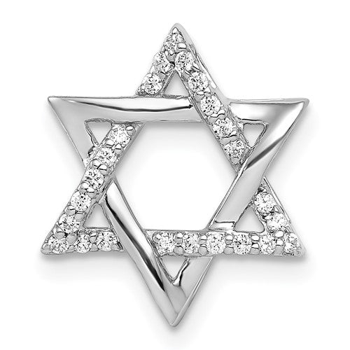 14k-white-gold-1-8ct-diamond-star-of-david-chain-slide-SolomonJeweler-Wichita-KS-CustomJewelry