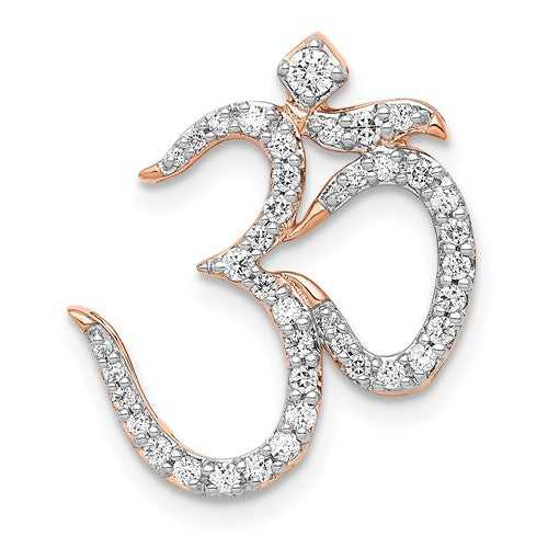 14k-rose-gold-1-3ct-diamond-om-chain-slide-SolomonJeweler-Wichita-KS-CustomJewelry