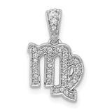 14k-white-gold-diamond-virgo-zodiac-pendant-SolomonJeweler-Wichita-KS-CustomJewelry