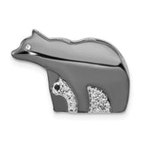 14k-white-gold-w-black-rhodium-diamond-bears-chain-slide-SolomonJeweler-Wichita-KS-CustomJewelry