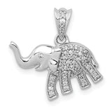14k-white-gold-diamond-elephant-pendant-SolomonJeweler-Wichita-KS-CustomJewelry