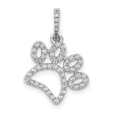 14k-white-gold-1-4ct-diamond-paw-print-pendant-SolomonJeweler-Wichita-KS-CustomJewelry