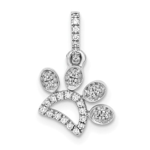 14k-white-gold-1-10ct-diamond-paw-print-pendant-SolomonJeweler-Wichita-KS-CustomJewelry