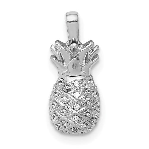 14k-white-gold-diamond-pineapple-pendant-SolomonJeweler-Wichita-KS-CustomJewelry