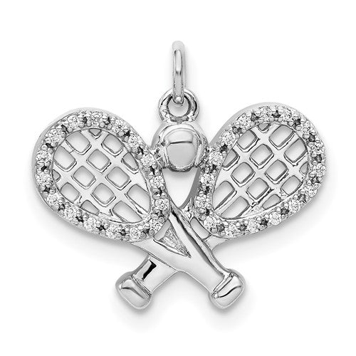 14k-white-gold-diamond-rackets-and-ball-pendant-SolomonJeweler-Wichita-KS-CustomJewelry