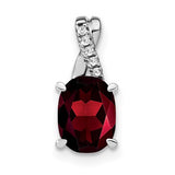 14k-white-gold-oval-garnet-and-diamond-pendant-SolomonJeweler-Wichita-KS-CustomJewelry