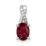 14k-white-gold-oval-created-ruby-and-diamond-pendant-SolomonJeweler-Wichita-KS-CustomJewelry
