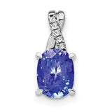 14k-white-gold-oval-tanzanite-and-diamond-pendant-SolomonJeweler-Wichita-KS-CustomJewelry