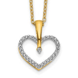 14k-yellow-gold-diamond-heart-pendant-necklace-SolomonJeweler-Wichita-KS-CustomJewelry