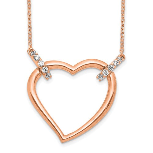 14k-rose-gold-diamond-heart-18-inch-necklace-SolomonJeweler-Wichita-KS-CustomJewelry