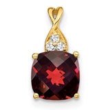 14k-checkerboard-garnet-and-diamond-pendant-SolomonJeweler-Wichita-KS-CustomJewelry