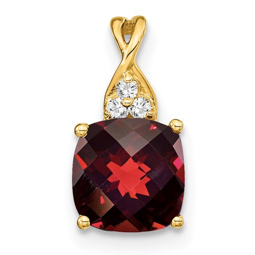 14k-checkerboard-garnet-and-diamond-pendant-SolomonJeweler-Wichita-KS-CustomJewelry