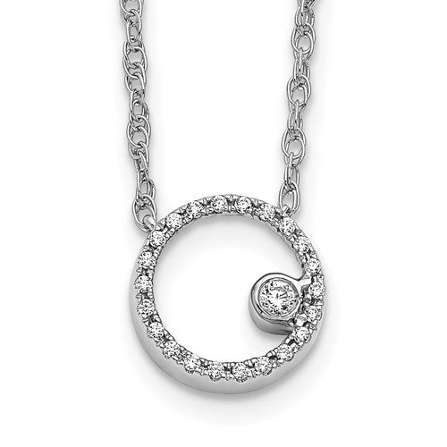 14k-white-gold-diamond-open-circle-18-inch-necklace-SolomonJeweler-Wichita-KS-CustomJewelry