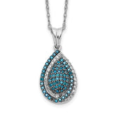 14k-white-gold-blue-and-white-diamond-teardrop-18-in-necklace-SolomonJeweler-Wichita-KS-CustomJewelry