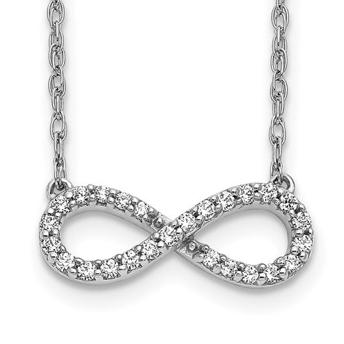 14k-white-gold-polished-diamond-infinity-symbol-18-inch-necklace-SolomonJeweler-Wichita-KS-CustomJewelry