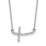 14k-white-gold-diamond-sideways-cross-18-in-necklace-SolomonJeweler-Wichita-KS-CustomJewelry