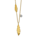 14k-diamond-and-feathers-18-inch-necklace-SolomonJeweler-Wichita-KS-CustomJewelry