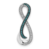14k-white-gold-1-5ct-diamond-blue-diamond-infinity-chain-slide-SolomonJeweler-Wichita-KS-CustomJewelry