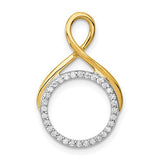 14k-two-tone-1-10ct-diamond-fancy-circle-chain-slide-SolomonJeweler-Wichita-KS-CustomJewelry