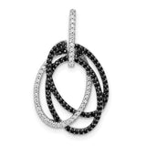 14k-white-gold-1-3ct-white-black-diamond-intertwined-ovals-pendant-SolomonJeweler-Wichita-KS-CustomJewelry