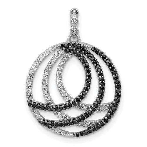 14k-white-gold-3-8ct-white-and-black-diamond-fancy-circle-pendant-SolomonJeweler-Wichita-KS-CustomJewelry
