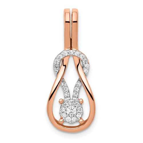 14k-rose-gold-1-6ct-diamond-square-knot-slide-pendant-SolomonJeweler-Wichita-KS-CustomJewelry