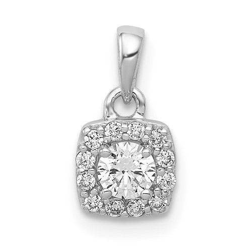 14k-white-gold-1-3ct-diamond-square-cluster-pendant-SolomonJeweler-Wichita-KS-CustomJewelry